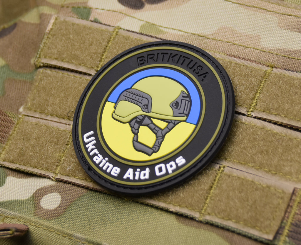 Ukraine Aid Ops 3D PVC Charity Fundraiser Patch