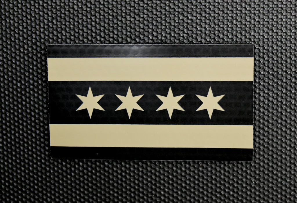 Infrared Chicago City Flag Patch