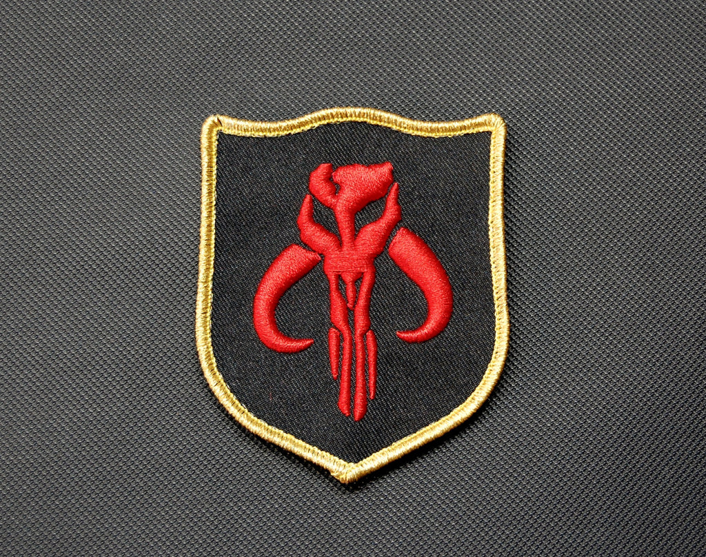 Mandalorian Bantha Skull Crusader Shield Patch