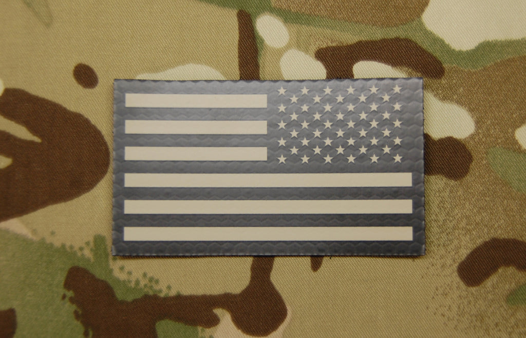 Infrared US Flag Patch Set - Tan & Black