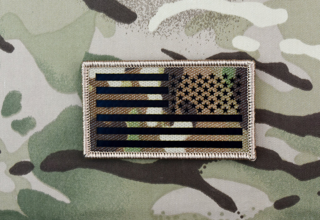 Infrared Multicam Reverse US Flag Patch