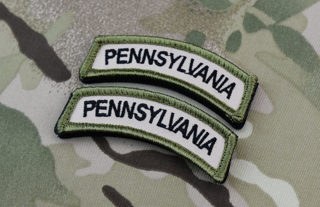 Pennsylvania State Tab Patch Set - Multicam