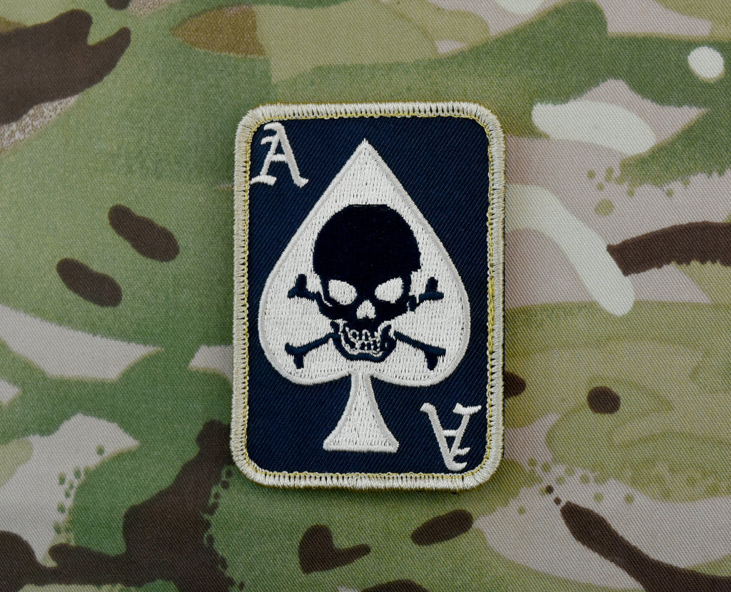 Death Dealer Embroidered Morale Patch: Black & Tan Version