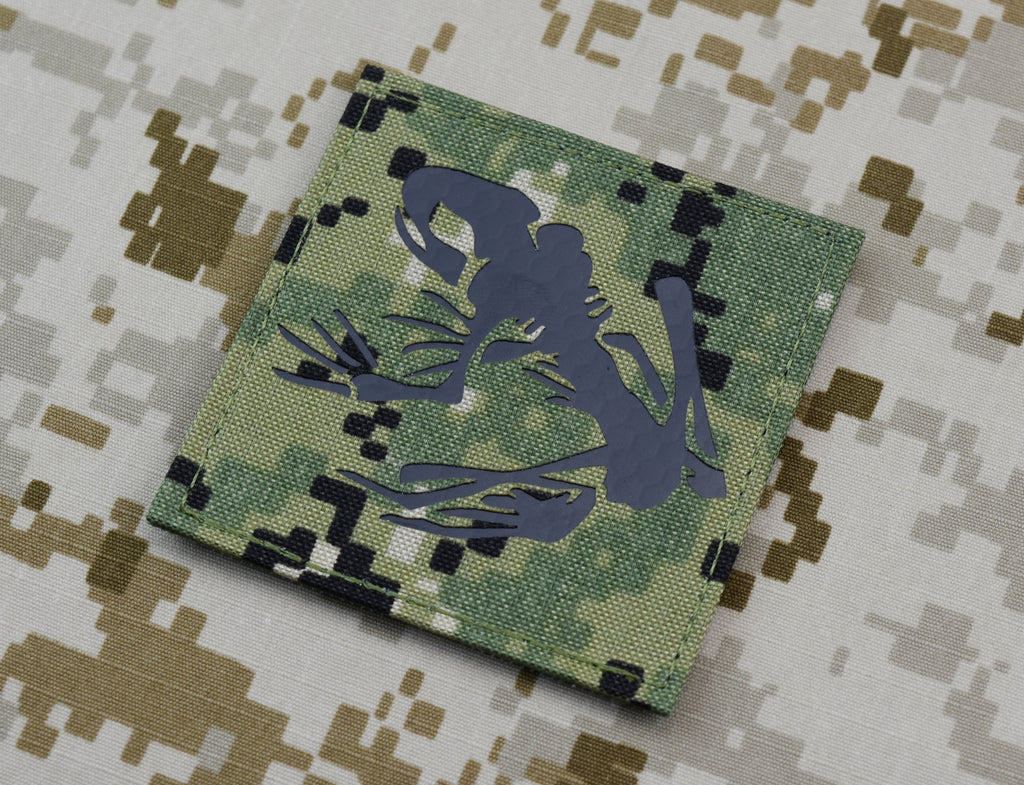Infrared NWU III Frog Skeleton Morale Patch