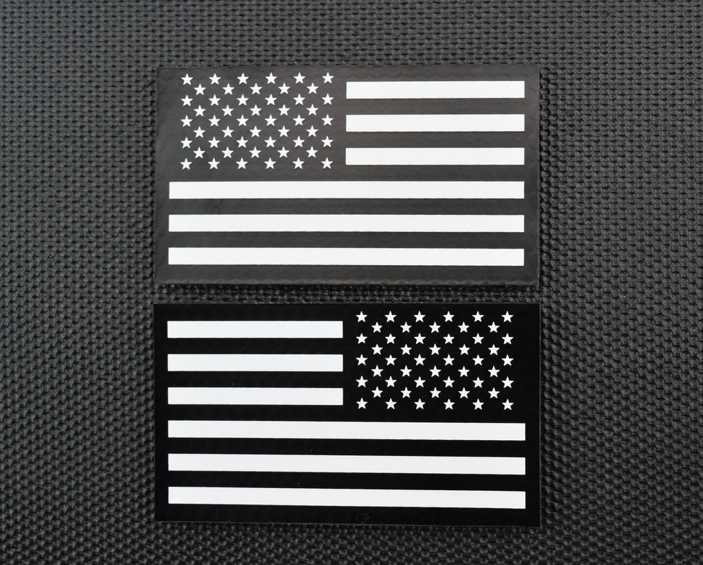 Black & White Infrared US Flag Patch Set
