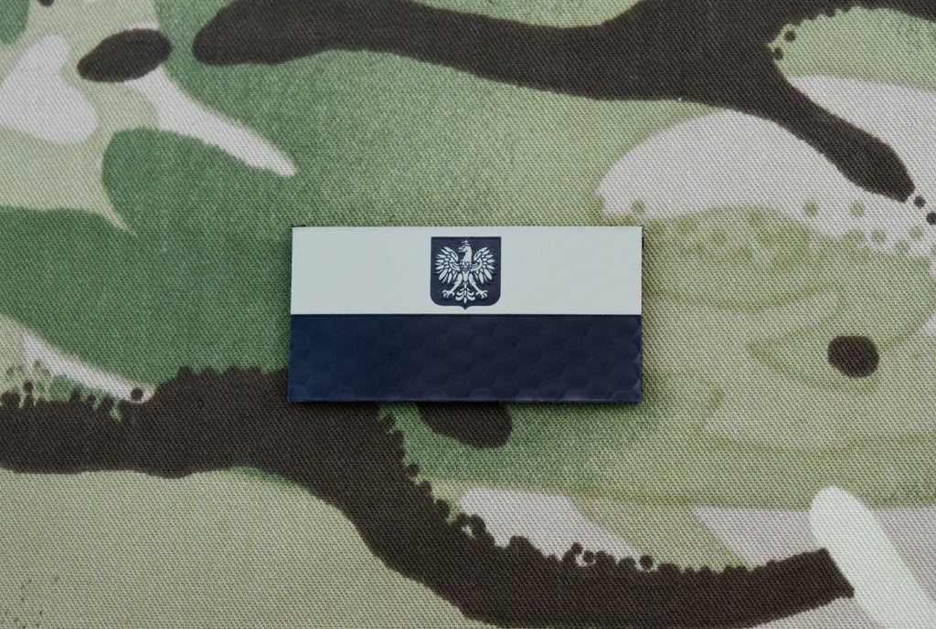 Infrared Poland Flag Patch Set