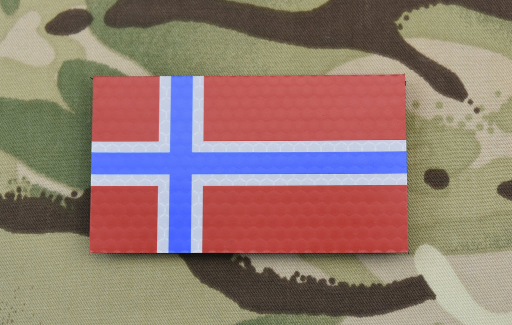 Infrared Norway Flag Patch Set