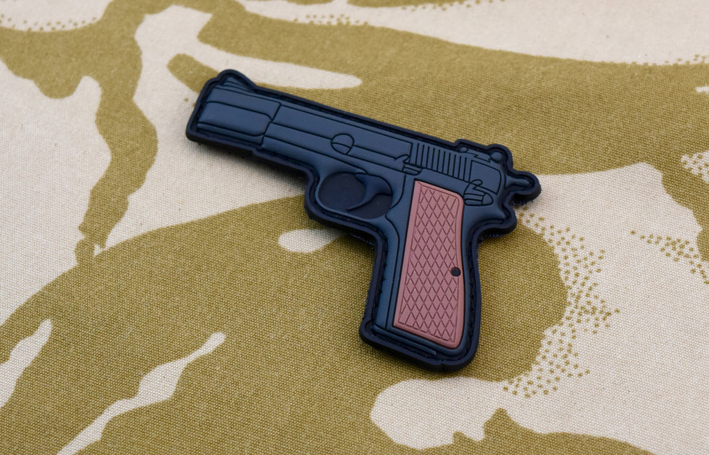 UKSF Browning Hi-Power Pistol 3D PVC Morale Patch