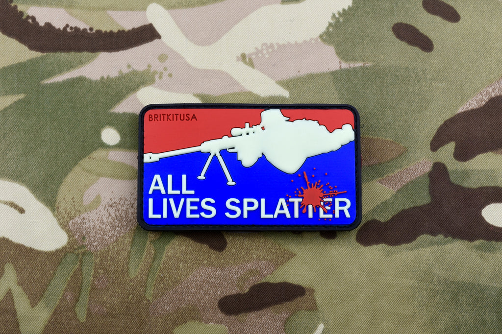 ALL LIVES SPLATTER 3D PVC Morale Patch Set