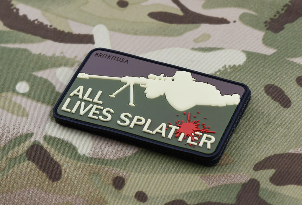 ALL LIVES SPLATTER 3D PVC Morale Patch Set