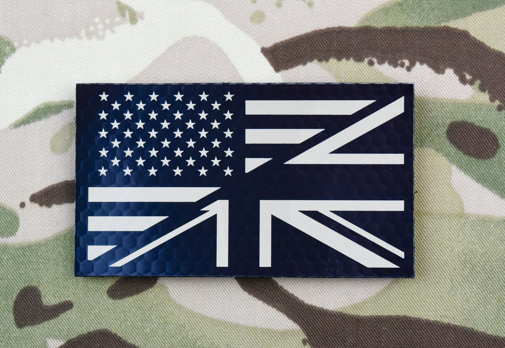 Infrared US/UK Friendship Flag Patch