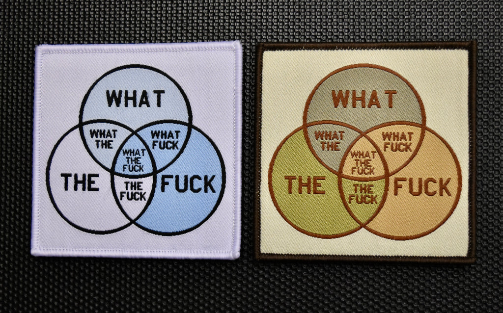 What The Fuck Venn Diagram Woven Morale Patch Set
