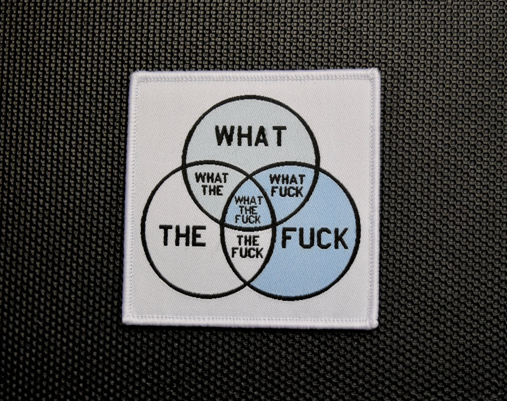 What The Fuck Venn Diagram Woven Morale Patch Set
