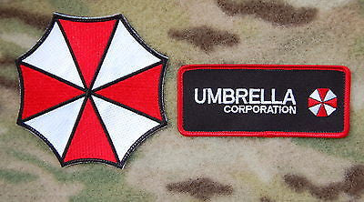 Resident Evil Umbrella Corporation Velcro 2 Patch Set