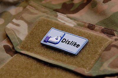 Facebook Dislike 3D PVC Morale Patch