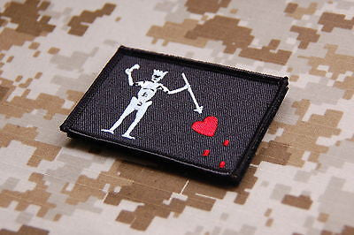 Blackbeard / Edward Teach Pirate Flag Morale Patch