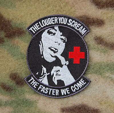THE LOUDER YOU SCREAM Para Rescue Morale Patch