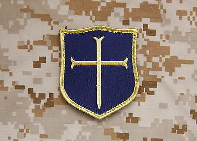 Gold Squadron Crusader Shield Patch - Blue & Gold