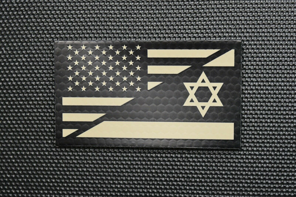 Infrared US/Israel Friendship Flag Patch US ISR Joint Ops IR