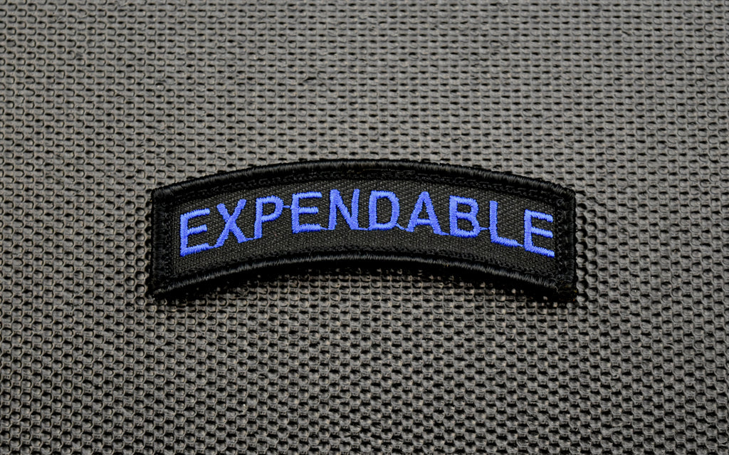 Thin Blue Line EXPENDABLE Morale Rocker Patch