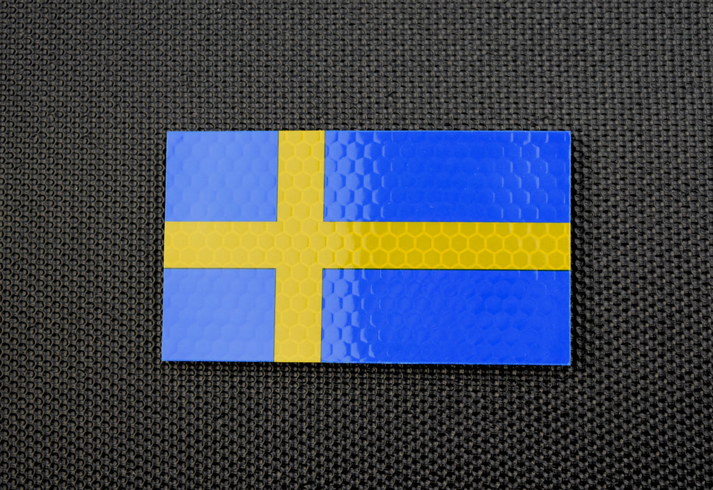 Infrared SOLAS Reflective Sweden Flag Patch