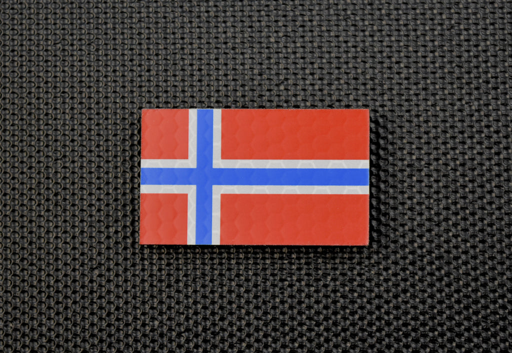 Mini Infrared SOLAS Reflective Norway Flag Patch