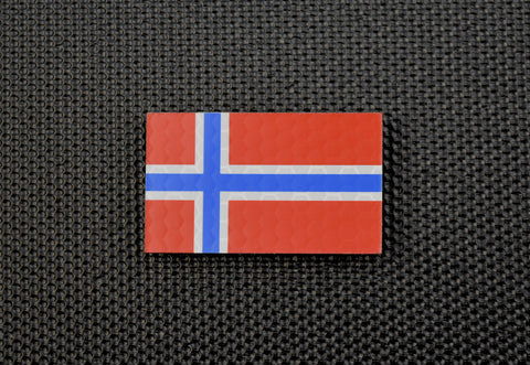 Mini Infrared Subdued Norway Flag Patch