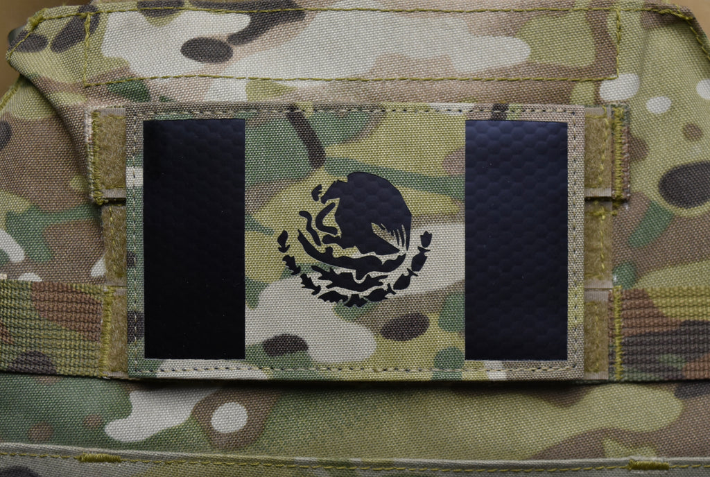 Large Infrared Multicam IR Mexico Flag Patch 5" x 3"