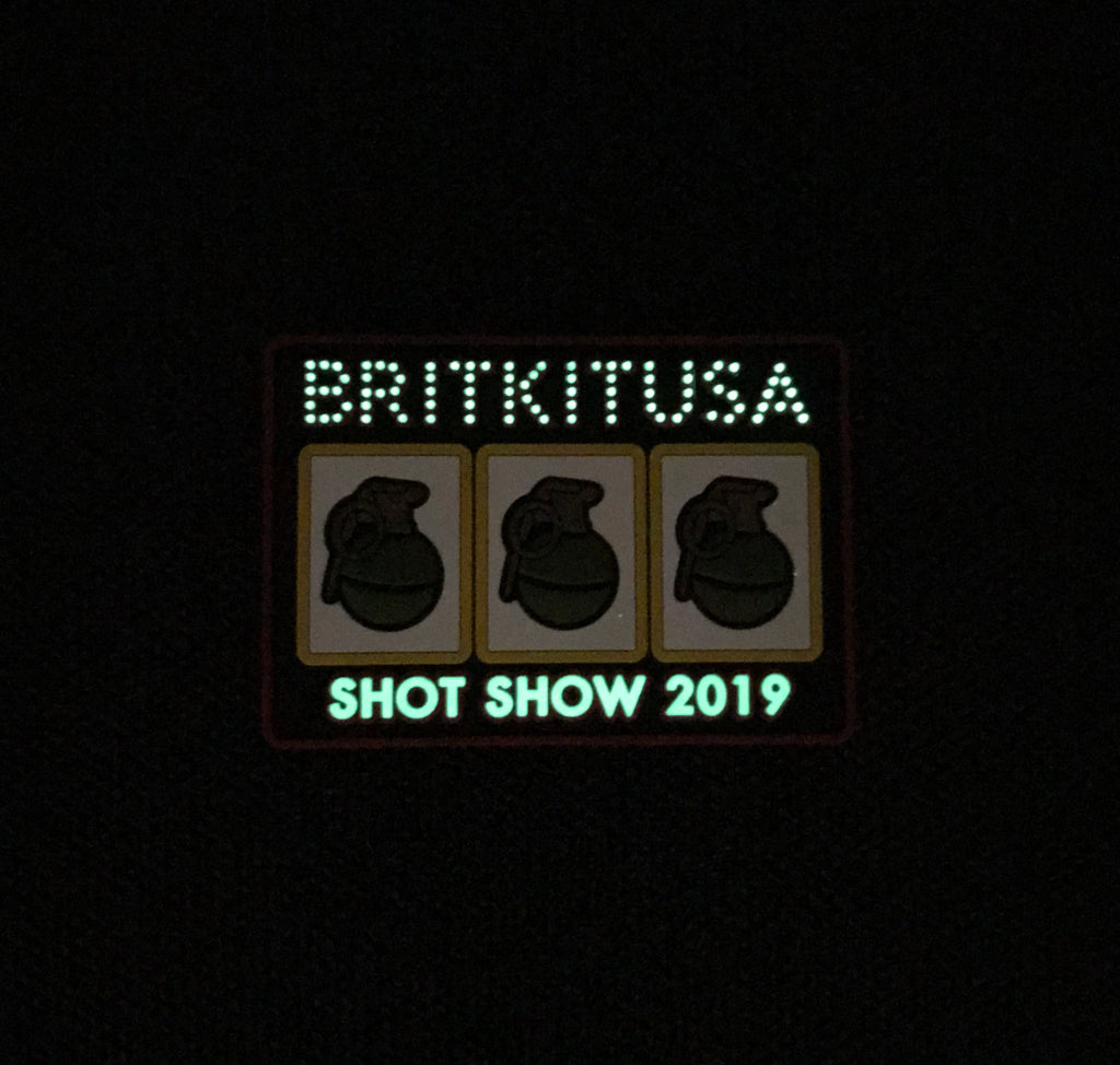 BritKitUSA SHOT Show 2019 Limited Edition GITD Morale Patch