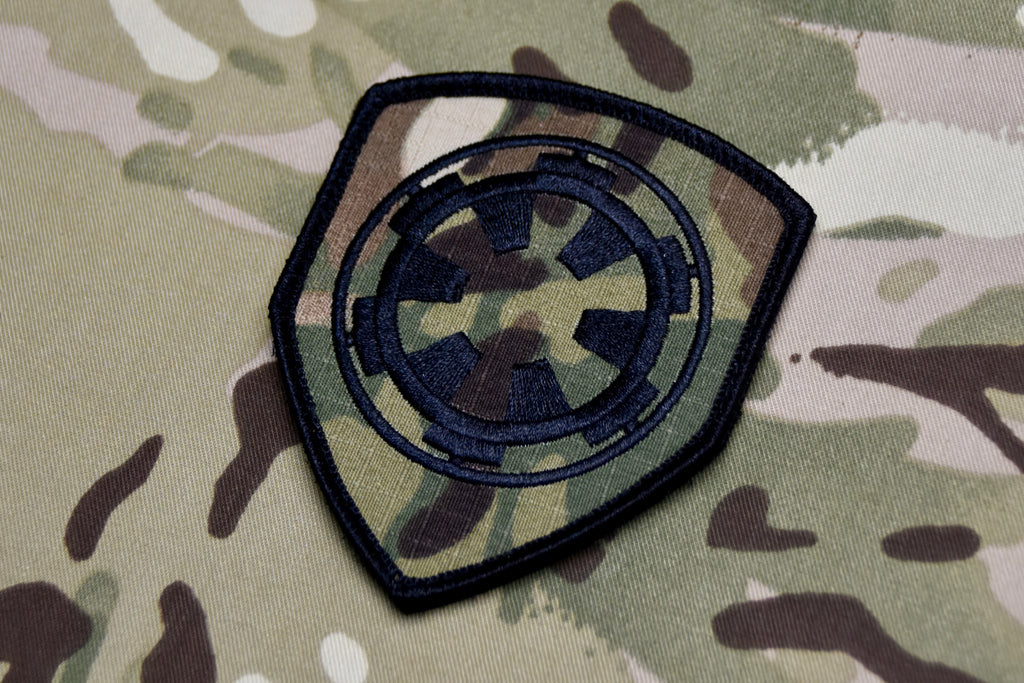 Multicam Imperial Crest Embroidered Shield Patch