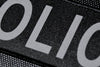 XL Reflective POLICE Patch - Black & Grey