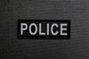 Reflective POLICE Nametape Patch - Black & Grey