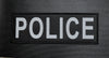 XL Reflective POLICE Patch - Black & Grey
