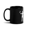 Blackbeard Pirate Flag Black Glossy Mug