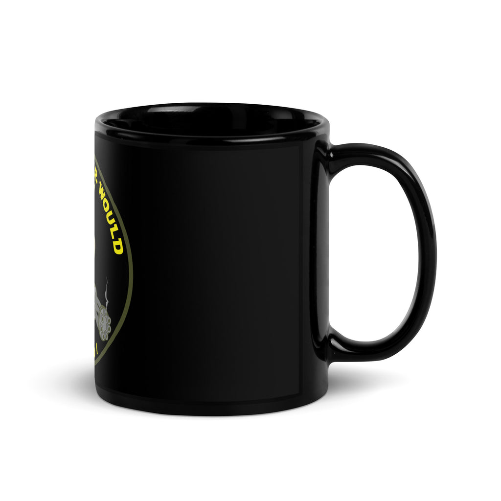 Tactical Yoda Black Glossy Mug