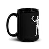 Blackbeard Pirate Flag Black Glossy Mug