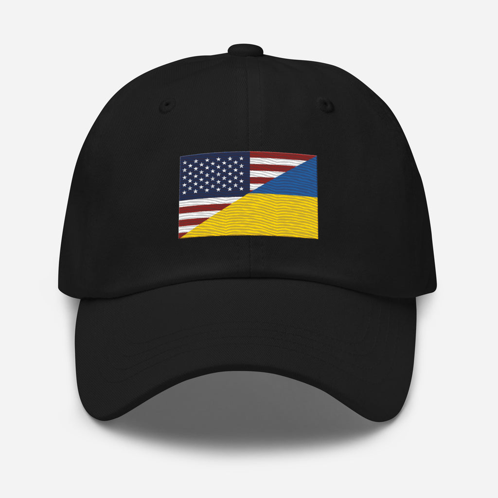 USA / Ukraine Friendship Flag Dad hat
