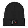 Blackbeard Pirate Flag Embroidered Beanie