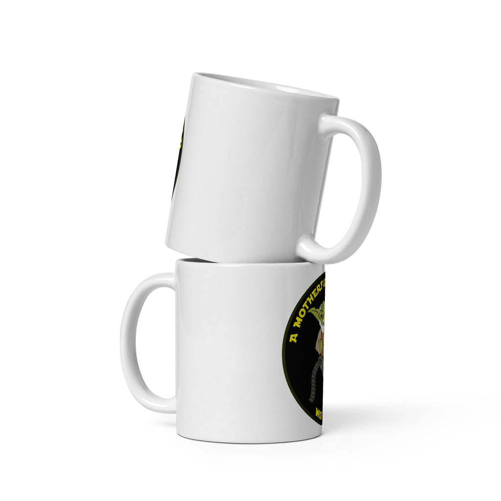 Tactical Yoda White Glossy Mug