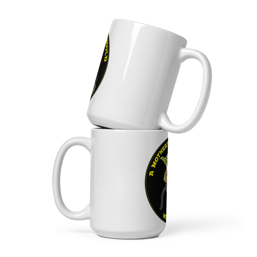 Tactical Yoda White Glossy Mug