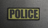 Woven POLICE Patch Set - OD& Black