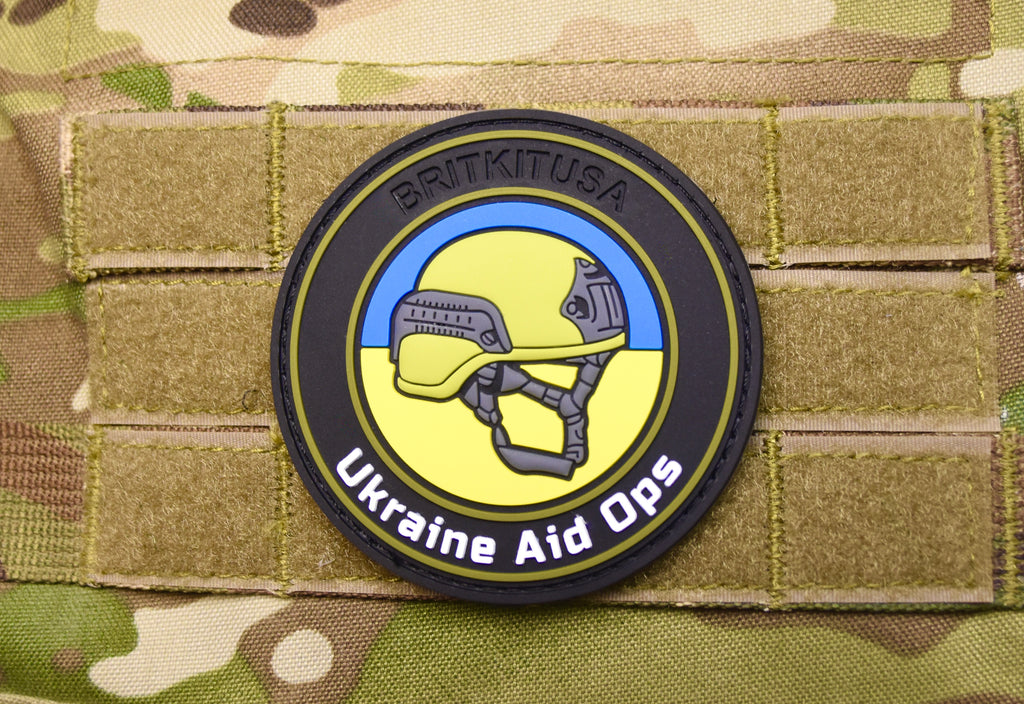 Ukraine Aid Ops 3D PVC Charity Fundraiser Patch