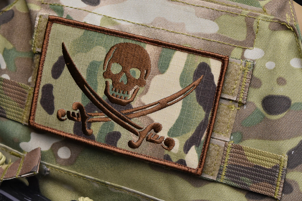 Large Multicam Calico Jack Patch