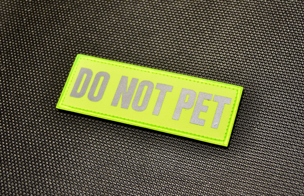 DO NOT PET Hi-Vis Reflective Patch