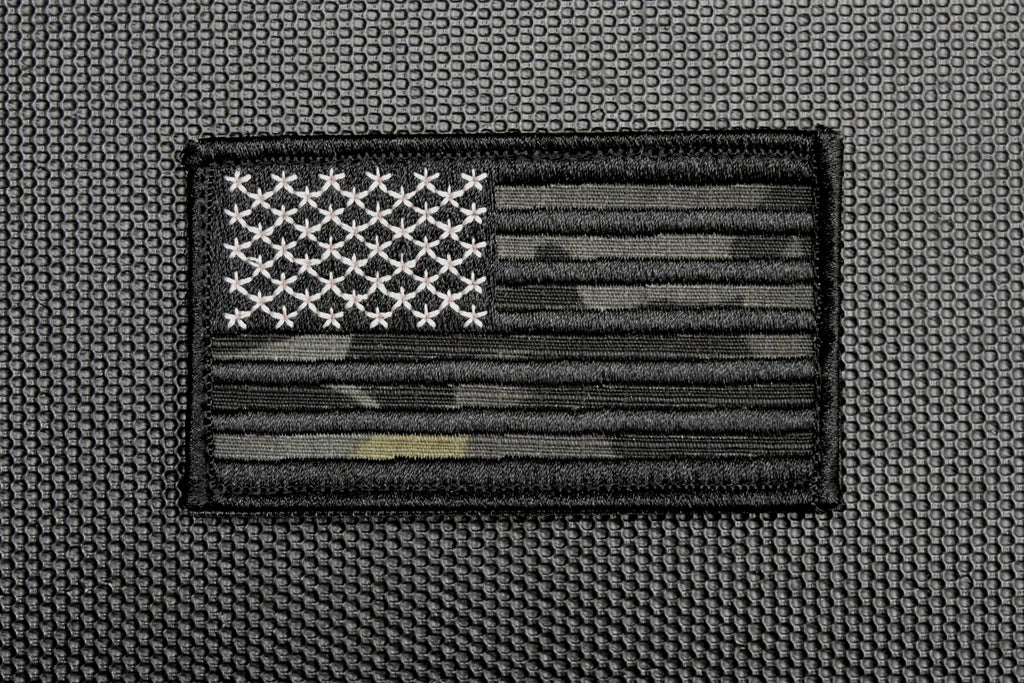 Multicam Black FWD US Flag Embroidered Patch