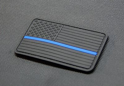PVC Blackout Thin Blue Line Morale Patch