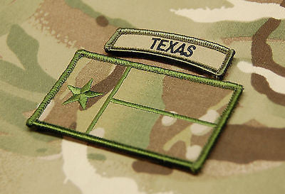 Multicam Texas State Flag Patch & MC Tab Set
