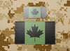 Infrared Canadian Flag Patch Set - Green & Black