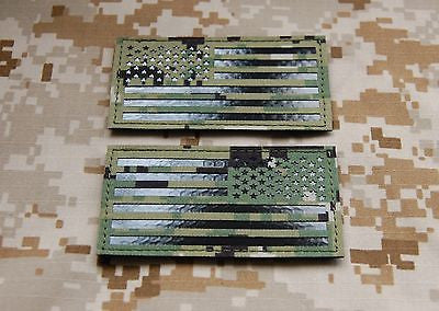 Infrared NWU Type III / AOR2 US Flag Patch Set