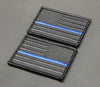Blackout Thin Blue Line United States Flag Morale Patch Set